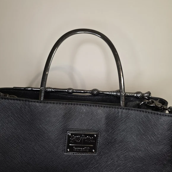 Harry Potter x Loungefly Deathly Hallows Structured Satchel - Picture 4 of 10